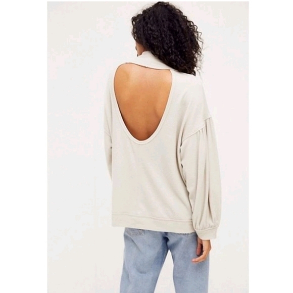 Free People Winnie Long Sleeve Top Size L - Picture 4 of 5